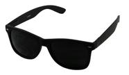 Óculos de Sol ShadyVeu - Lentes Redondas Pretas Super Escuras com Acabamento Soft Matte