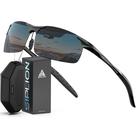 Óculos de sol SIPLION 8177 Polarized Al-Mg Metal Frame Black