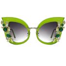 Óculos de sol Slocyclub Halloween Jeweled Butterfly UV400 para mulheres Óculos de sol Slocyclub Halloween Jeweled Butterfly UV400 para mulheres