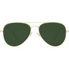Óculos de Sol SOJOS Aviator Polarizados - Armação Dourada/Lentes Verde Escuro