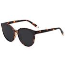 Óculos de sol SOJOS Fashion Round SJ2057 Tortoise/Grey para mulheres e homens