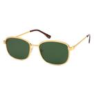 Óculos de sol SOJOS Retro Retângulo Polarizado SJ1225 Dourado/Verde Escuro