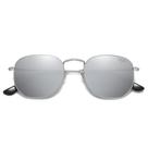 Óculos de sol SOJOS SJ1072 Small Square Polarized Silver