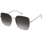 Óculos de sol SOJOS Trendy Oversized Square SJ1146 prateado/cinza