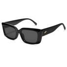 Óculos de sol SOJOS Trendy Retangulares SJ2238 para mulheres pretos