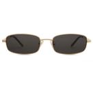 Óculos de Sol SOJOS Y2K SJ1187 - Retangular, Dourado/Cinza, UV400