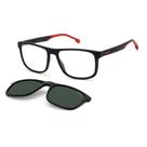 Óculos De Sol Solar Carrera 8053/CS Preto Clip-On Polarizado