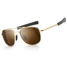 Óculos de Sol SUNGAIT SGT285 JKC Aviator Polarizados - Dourado/Marrom
