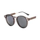 Óculos de sol transparentes redondos retrô para homens e mulheres, marca masculina, UV400, 2023
