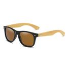Óculos De Sol Unissex Haste de Bambu Proteção UV400 Com Case