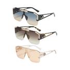 Óculos De Sol Unissex Oversized Quadrados De Moda UV400 Com Lentes Gradientes Para Esportes E Óculos De Sol Unissex Oversized Quadrados De Moda UV400 Com Lentes Gradientes Para Esportes E