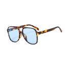 Óculos De Sol Unissex Oversized Vintage Estilo Piloto Com Ponte Dupla, Lentes Grandes Amarelas Para Óculos De Sol Unissex Oversized Vintage Estilo Piloto Com Ponte Dupla, Lentes Grandes Amarelas Para