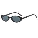 Óculos De Sol Unissex Pequenos Ovais Vintage Estilo Gatinho Leopardo Preto Punk UV400 Modernos Hip