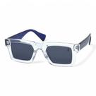 Óculos de Sol Unissex PLC Proteção UV400 com design Quadrado Kit contém Case Couro ECO