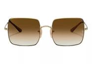 Óculos De Sol Unissex Square Dourado Lt verde degradee Proteção UVA UVB - Original Miami Sun