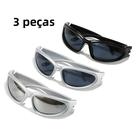 Óculos De Sol Unissex Y2K Quadrados UV400, Óculos De Moda Para Caminhadas E Ciclismo, Conjunto De