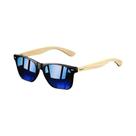 Óculos De Sol Vintage Em Madeira De Bambu Quadrados Para Homens E Mulheres Luxuosos UV400 Para
