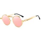 Oculos de sol Vintage Estilo Punk unissex Redondo LukeSports