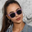 Óculos De Sol Vintage Femininos De Luxo Com Lentes Espelhadas Retro Moda Feminina Óculos De Sol Vintage Femininos De Luxo Com Lentes Espelhadas Retro Moda Feminina
