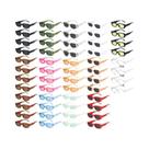 Óculos De Sol Vintage Femininos Em Formato Quadrado, 56PCS, Óculos De Designer Com Padrão Retangular
