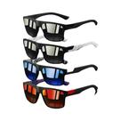 Óculos De Sol Vintage Masculinos Em Estilo Quadrado, 4PCS, Marca De Luxo, Designer, Óculos Retro
