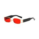 Óculos De Sol Vintage Pretos Quadrados Para Mulheres, Óculos De Sol Retangulares Com Lentes