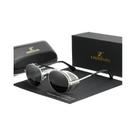 Óculos De Sol Vintage Redondos Com Armação De Metal Polarizados Estilo Steampunk Para Homens