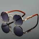 Óculos de Sol Vintage Redondos - Masculino e Feminino - Design Retro Multicolorido Óculos de Sol Vintage Redondos - Masculino e Feminino - Design Retro Multicolorido