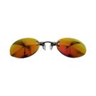 Óculos De Sol Vintage Redondos Sem Aro Com Clip No Nariz UV400 Estilo Matrix Morpheus Para Homens