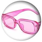 Óculos De Sol Vintage Rosa Transparente Retrô Moda