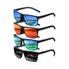Óculos De Sol Vintage Unissex Com Estampa Xadrez, 4PCS, Design De Marca De Luxo, Óculos Para Dirigir