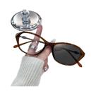 Óculos De Sol Vintage Unissex Em Forma Oval, Óculos De Sol Cat Eye Redondos Para Homens E Mulheres