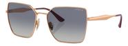 Óculos De Sol Vogue Eyewear Vo4284s 51524l Rosa/dourado Quadrado Ouro Rosado Azul-escuro Degradê Cinza