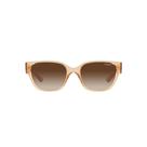 Óculos de Sol Vogue VO5459SB 282613 53 Transparente Claro Lente Marrom Degradê Original