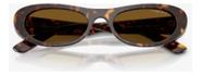 Óculos De Sol Vogue Vo5695su 53-19-140 Oval Havana-escuro Marrom-escuro Polarizado Óculos De Sol Vogue Vo5695su 53-19-140 Oval Havana-escuro Marrom-escuro Polarizado