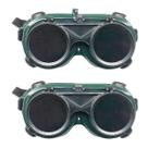 Oculos De Solda Kit 2 Uni EPI Mascara De Protecao Articulavel Equipamento Profissional Dupla Lente Soldador Com Filtro