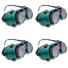 Oculos De Solda Kit 4 Uni EPI Mascara De Protecao Equipamento Profissional Articulavel Dupla Lente Soldador Com Filtro