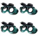 Oculos De Solda Kit 4 Uni Protecao EPI Mascara Articulavel Equipamento Profissional Para Soldador Dupla Lente Com Filtro