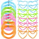 Óculos Drinking Straw Skylety 8 peças de plástico Silly Straw