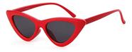 Óculos Escuro Sol Vintage Estilo Gatinha Vermelho E Preto