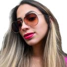 Óculos Espelhado Feminino De Sol Escuro Aviador Óculos Espelhado Feminino De Sol Escuro Aviador