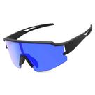 Óculos Esportivo Espelhado Azul Ciclismo Corrida Beach Tennis Vôlei Proteção UV400 Óculos Esportivo Espelhado Azul Ciclismo Corrida Beach Tennis Vôlei Proteção UV400