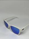 Óculos Esportivo Itacaré - Branco/azul - Formato: Quadrado, Lente Polarizada, Proteção UV400