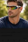 Óculos Esportivo UV Lentes Espelhadas para Ciclismo, Corrida e Pesca