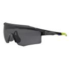 Óculos High One Flux C/ 2 lentes Fume/Transparente Mtb Bike Preto/Neon