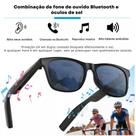 Óculos Inteligentes Bluetooth Smart Glass D11 Chamadas Música Assistente de Voz