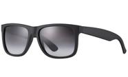 Óculos Justin 4165 Preto Fosco Emborrachado Imp. Polarizado - SUNGLASSES