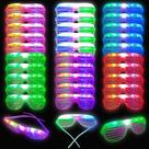 Óculos LED BATWEET Glow In The Dark 60 unidades e 6 cores