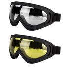 Óculos LJDJ Motorcycle Yellow Clear Lens, conjunto de 2