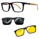 Oculos Mormaii 6112 Swap 4 AFL Com 2 Clipons Cinza e Nortuno